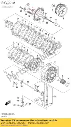 Here you can order the seat, clutch spring from Suzuki, with part number 2141531J00: