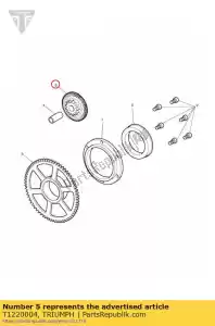 triumph T1220004 tenditore di avviamento dell'ingranaggio - Il fondo