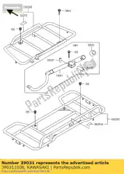 dop, schephouder kl250-b1 van Kawasaki, met onderdeel nummer 390311008, bestel je hier online: