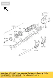 Aqui você pode pedir o fork-shift, saída 4ª vn1500-p em Kawasaki , com o número da peça 131401293: