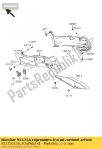 kawasaki 921720106 schroef, 6x20 vn1500-e7 - Onderkant