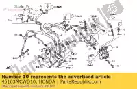 45163MCWD10, Honda, fica, fr. braçadeira de mangueira de freio honda vfr 800 2002 2003 2004 2005 2006 2007 2008 2009 2010, Novo