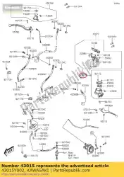 Tutaj możesz zamówić cylinder-assy-master, rr kvf300 od Kawasaki , z numerem części 43015Y002: