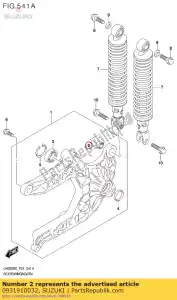 suzuki 0931910032 arbusto - Lado inferior