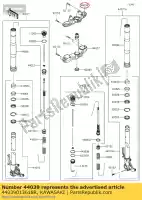 44039013618R, Kawasaki, suporte-garfo superior, f.s.bl zr100 kawasaki  z 1000 2015 2016 2017 2018 2019 2020 2021, Novo