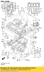 Here you can order the jet,piston cool from Suzuki, with part number 1139034E10: