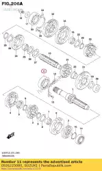 Here you can order the ball bearing 25 from Suzuki, with part number 0926225080: