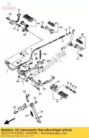 2GV274710000, Yamaha, Bar, footrest 1 yamaha xv xvse virago s 535, New