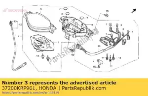 Honda 37200KRP961 conjunto de velocímetro - Lado inferior