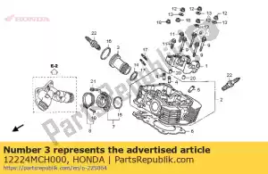 Honda 12224MCH000 manga, plug - Lado inferior