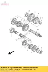 Here you can order the axle, main from Yamaha, with part number 4VR174110000: