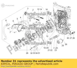 Aqui você pode pedir o suporte de cabo em Piaggio Group , com o número da peça 639531: