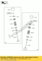 490780066, Kawasaki, soupape à ressort, inta kawasaki zx10r ninja e f  zx 10r 1000 , Nouveau