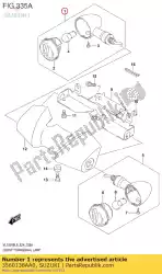Here you can order the lamp assy,front from Suzuki, with part number 3560138AA0: