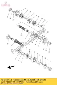 yamaha 5VKE74211000 eixo, propulsão - Lado inferior