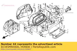 Aqui você pode pedir o cabo a, abridor de alforje em Honda , com o número da peça 81345MN5000:
