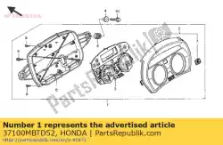 Ici, vous pouvez commander le mètre assy., combinaison auprès de Honda , avec le numéro de pièce 37100MBTD52: