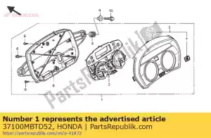 Honda 37100MBTD52 mètre assy., combinaison - La partie au fond