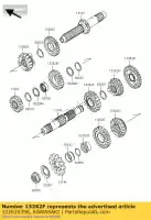 132620396, Kawasaki, gear,output 3rd,19t kx450d7f kawasaki kx 450 2007 2008 2009 2010 2011, New