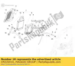 Qui puoi ordinare fascetta da Piaggio Group , con numero parte CM226910: