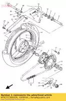 4FM2533800UA, Yamaha, roue coulée, arrière yamaha yzf yzfr yzfsp 750, Nouveau