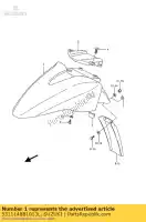 5311148B1013L, Suzuki, spatbord, voorkant suzuki gsx 1100 1988 1989 1990 1991, Nieuw