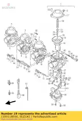 Aqui você pode pedir o válvula, pistão em Suzuki , com o número da peça 1350118E00: