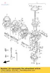 suzuki 1350118E00 válvula, pistão - Lado inferior