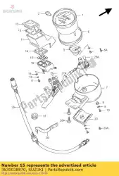 lensset, piloot van Suzuki, met onderdeel nummer 3630038870, bestel je hier online: