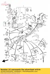 yamaha 2S3825092000 drut, przewód pomocniczy - Dół