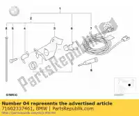 71602337461, BMW, braçadeira frontal bmw  1200 1997 1998 1999 2000 2001 2002 2003 2004, Novo