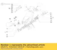 582975, Piaggio Group, Koplamp gilera piaggio storm typhoon 50 125 1995 1998 1999 2000 2003 2004 2006 2007 2009, Nieuw