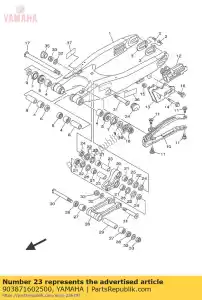 yamaha 903871602500 colarinho - Lado inferior