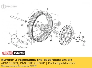 aprilia AP8109309 patta 17 