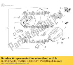 Here you can order the rh support from Piaggio Group, with part number GU05485030: