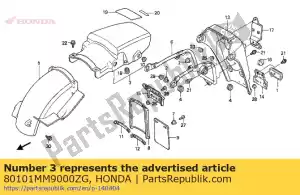 Honda 80101MM9000ZG b?otnik a, * pb213m * - Dół