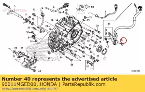 Honda 90011MGED00 bout, klop, 6mm - Onderkant