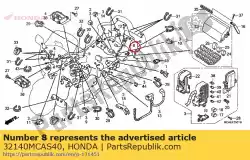 Qui puoi ordinare imbracatura secondaria, tronco da Honda , con numero parte 32140MCAS40: