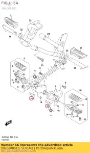 suzuki 0920808010 pin - Bottom side