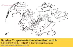 Here you can order the panel, r. Inner from Honda, with part number 64340MGY640: