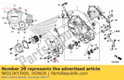 Here you can order the bolt, flange, 6x25(nshf) from Honda, with part number 90012KYJ900: