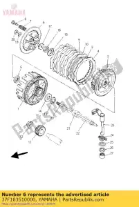 yamaha 37F163510000 placa, pressão 1 - Lado inferior