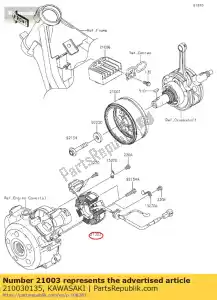 Kawasaki 210030135 statore - Il fondo