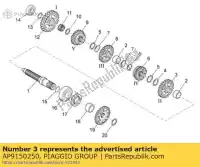 AP9150250, Piaggio Group, engrenagem da 2ª roda z = 25 aprilia  rxv rxv sxv sxv 450 550 2006 2008 2009 2010 2011, Novo