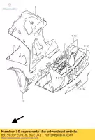 6819035F20M18, Suzuki, zestaw ta?m, komin m suzuki gsx r600 r750 600 750 , Nowy