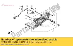 Aqui você pode pedir o swingarm assy., rr. Em Honda , com o número da peça 52100K01D10: