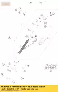 ktm 78705081080 geluiddemperbehuizing exc-f - Onderkant