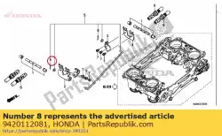 Here you can order the pin, split, 1. 2 from Honda, with part number 9420112081: