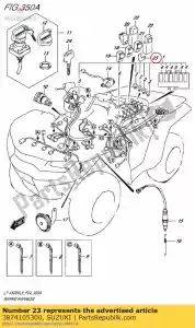 Suzuki 3874105300 beugel, zijst - Onderkant