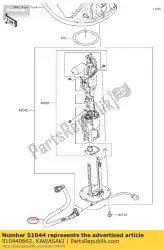 Qui puoi ordinare tubo-assy, ?? Carburante da Kawasaki , con numero parte 510440862: